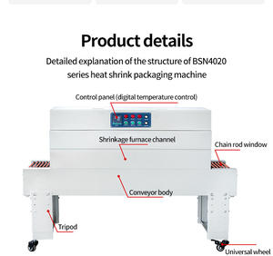 Machine d'emballage automatique 5540 pour boîtes à pizza <span class=keywords><strong>de</strong></span> petite taille avec <span class=keywords><strong>tunnel</strong></span> <span class=keywords><strong>de</strong></span> rétraction <span class=keywords><strong>de</strong></span> film POF et scellage/coupe intégrés - Product Image 4