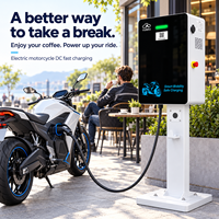 Chargeur DC à une seule prise YUNKU 20 kW avec code QR pour le partage et la location de motos électriques - Fabriqué en Chine
