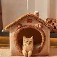 Maison pour animaux de compagnie, canapé-lit pour chat moderne et luxueux, détachable, pliable, lavable, écologique, durable, pour petits animaux, utilisation intérieure/extérieure