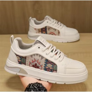 Chaussures de skate polyvalentes et tendance pour hommes 2025 avec semelle épaisse antidérapante, légères, pour le sport et les loisirs, doublure en cuir véritable - Product Image 4