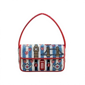 Monedero Decorativo de Algodón Hecho a Mano, Mini Cartera Tradicional con Bordado de Hilos Coloridos, Cierre Compacto, para Año Nuevo y Navidad - Product Image 1