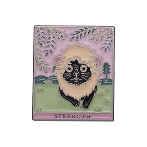 New Design Animal Tarot Custom Enamel <b>Pin</b> Pink Black Cat <b>Hat</b> <b>Pins</b> Lapel Badge - Product Image 4