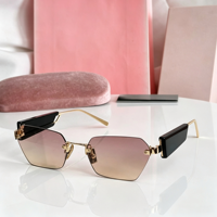 Lunettes de soleil unisexes de haute qualité, tendance, jaunes et violettes, petites, carrées, à monture intégrale, verres dégradés, protection UV %, activités de plein air