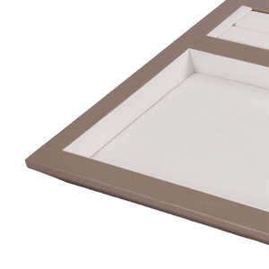 Bandeja de exhibición de joyas al por mayor, bandeja vacía para anillos, con interior blanco, para almacenamiento de anillos, collares y colgantes - Product Image 3