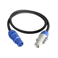 Longueur personnalisée de haute qualité 1 mètre/2 mètres/3 mètres 3 broches Powercon DMX câble mâle à femelle éclairage de scène