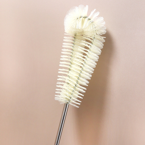 JY1605 Eco-friendly Wooden Pole Long Wooden Hanger with Pure Water <strong>Bottle</strong> <strong>Brush</strong> Made From PP Material 70g - Product Image 5