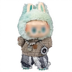 Accessoire de vêtement décontracté et tendance pour poupées, motif damier coloré, accessoires vestimentaires unisexes pour peluches - Product Image 1