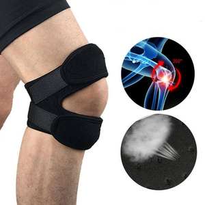 1Piece Adjustable Patella Knee Strap With Double Compression <b>Pads</b> Knee Support <b>Running</b> Basketball Football Cycling Tennis Yoga - Product Image 2