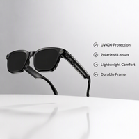 Lunettes Intelligentes M08 à Oreille Ouverte, Sans Fil, Assistant Vocal IA, Réduction Active du Bruit, Étanche IP65, Caméra 1080P, Lunettes de Soleil Intelligentes
