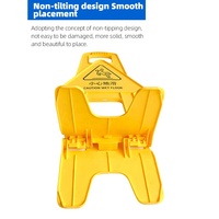 Panneau d'avertissement en plastique Attention Clean Wet Floor Sign Car segregate Kid Wall Street Billboard Road Safety Car Safety Folding Avertissement board Cone
