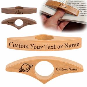 Porte-page personnalisé, porte-page de livre personnalisable avec nom et logo, cadeaux littéraires pour les amoureux des livres, les lecteurs - Product Image 1
