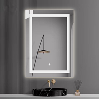 E102V6080 LED miroir de salle de bain variable fonction de mémoire Anti-buée 60x80cm