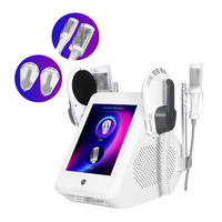 Appareil de beauté multifonctionnel portable 2 en 1 pour la stimulation musculaire EMS et la micro-vibration, rouleau interne pour sculpter le corps et amincir