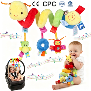 CE CPC Certified Manufacturer's Custom Spiral Plush <strong>Toys</strong> Hanging Animal Mobile for Bassinet Soothing Rattle Oem Odm - Product Image 1
