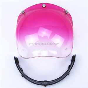 Pare-soleil universel à 3 clips pour casque de <span class=keywords><strong>moto</strong></span> rétro, bouclier transparent - Product Image 4