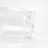 Contenants carrés en plastique de 500 ml pour boissons, avec impression sérigraphique, logo personnalisé pour thé au lait et jus