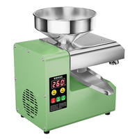 Presse à huile domestique en acier inoxydable 8-10 kg/h pour le soja, les arachides et le colza, facile à utiliser