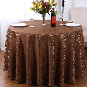 Wholesale Dining Table Cover 100% Polyester Tablecloths Printed 120 Inch Round Table Cloth For Wedding Parties Decor