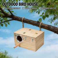 Nichoir en bois de pin écologique pour l'élevage des calopsittes et des agapornis