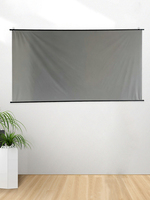 Écran de projection gris suspendu 84-120 pouces, 4K HD 1080P 3D pliable et léger avec barres supérieure et inférieure, OEM ODM