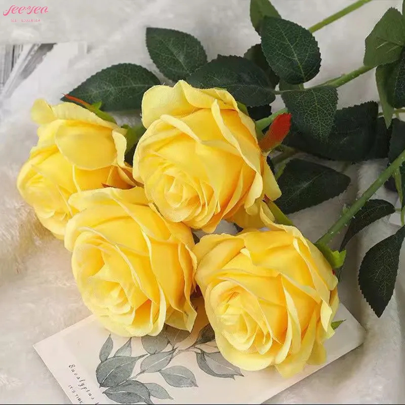 도매 2024 아마존 뜨거운 판매 럭셔리 장미 꽃다발 인공 영원한 느슨한 꽃 인테리어 홈 DIY 다른 꽃 장식.