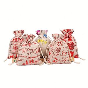 Hot Sale Santa Sack Natural Cotton Canvas Santa <b>Bag</b> <b>Christmas</b> <b>Gift</b> <b>Bag</b> Wholesale with Drawstring - Product Image 1