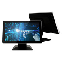 LGS Ordinateur tactile à écran tactile de 18.5 pouces, ordinateur de bureau de trading à écran tactile avec USB COM TF SIM LAN DC
