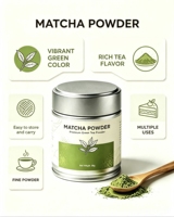 Matcha de qualité cérémonielle en boîte de 30g, marque privée, poudre de thé vert matcha