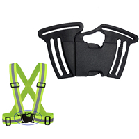 Ceinture de sécurité en plastique à dégagement rapide personnalisable en gros, harnais de remplacement 4 points pour bébé, boucle de harnais 5 points pour chaise haute