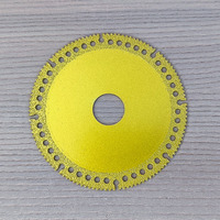 Disque de coupe diamanté segmenté de 100 mm, lame industrielle multifonctionnelle pour la découpe de tuiles en acier coloré, de tuyaux en PVC, de béton et de briques