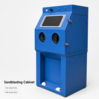 Machine de sablage à tambour rotatif entièrement automatique à base d'eau pour le nettoyage des moules, la finition des pièces industrielles et la suppression de la poussière