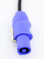 Câble hybride professionnel XLR 3P personnalisé directement, gaine PVC, contrôle de la lumière, Powercon True1, DMX/signaux/microphone, scène