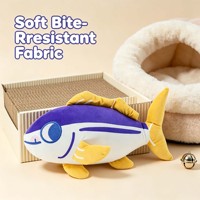 Peluches personnalisées, jouet interactif pour chaton, jouet à mâcher personnalisé, jouet en peluche qui couine avec logo personnalisé pour apaiser les animaux de compagnie