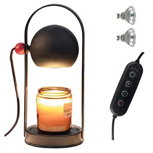 Chinese Supplier Customized Wholesale Melting Wax Lamp Home Decoration Black Simple Electric Candle Warmer