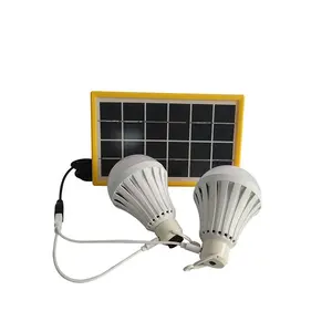ESG工厂迷你太阳能发电机3W 7W 10w带发光二极管太阳能解决方案便携式户外照明系统