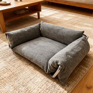 Hoge Kwaliteit Minimalistische Stijl Huisdier <span class=keywords><strong>Bed</strong></span> Voor Katten Honden Stabiele Antibacteriële Stofdichte Wasbare Stof Spons <span class=keywords><strong>Plastic</strong></span> Materialen - Product Image 4