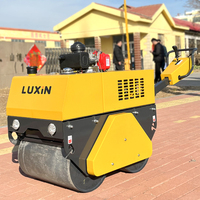 Mini Rouleau Compacteur d'Asphalte 500kg, Moteur Diesel ou Essence, à Conduite Autoportée, Petit Rouleau Compresseur, Prix Usine