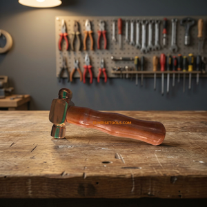 Marteau à tête sphérique avec manche en bois, modèle SUNTOOLS/STIPL 424E, en laiton, pour le polissage de bijoux, outils de bricolage, forme irrégulière - Product Image 4