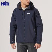 Jaket Puffer kasual pria, jaket penahan angin mendaki gunung, mantel keras musim gugur Plus baru, jaket tahan air pria nilon