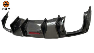 חם kb בסגנון סיבי פחמן סיבי פגוש אחורי מפזר עבור <span class=keywords><strong>audi</strong></span> <span class=keywords><strong>a4</strong></span> קו S4 b8.5 2013-2016 באיכות גבוהה איכות אחורי פגוש אחורי שפה - Product Image 4