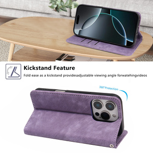 Fundas de Piel Tipo Cartera para Teléfono Móvil, de Primera Calidad, para <span class=keywords><strong>iPhone</strong></span> 18 Pro Max, 16 Pro, 17 Plus, 14, 13, 12, 11, Resistentes a Impactos - Product Image 2