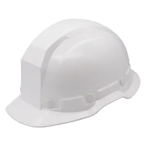 Capacete industrial de alta qualidade, segurança na construção, logotipo de proteção ABS, capacete personalizado com branco para adultos