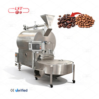 Machine de torréfaction industrielle et commerciale LST 30-150 kg pour fèves de cacao, noix, cacahuètes, machine de torréfaction de fèves de cacao, machine de transformation des fèves de cacao en poudre