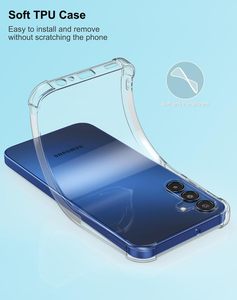 Funda Transparente para Samsung <span class=keywords><strong>Galaxy</strong></span> A35 <span class=keywords><strong>55</strong></span> <span class=keywords><strong>5G</strong></span>, Funda Delgada de TPU Suave con 4 Esquinas para Samsung <span class=keywords><strong>Galaxy</strong></span> A15 <span class=keywords><strong>5G</strong></span> - Product Image 5