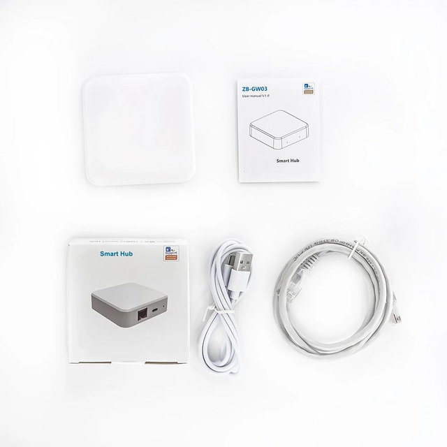 Smart Zigbee 3.0 Gateway Hub RJ45 Ethernet Bridge APP Control Work with Home Assistant