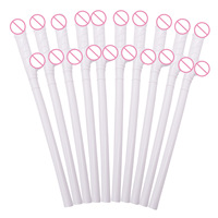10 Pcs Drinken Penis Rietjes Bruids Douche Sexy Hen Night Willy Penis Nieuwigheid Naakt Stro Voor Bar Vrijgezellenfeest Levert