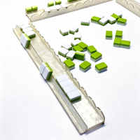 Règle de poussée de Mahjong en acrylique à motif et couleur personnalisés, bord festonné, accessoire de jeu de Mahjong, logo personnalisé, vente en gros
