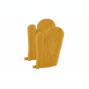 Collezione base Terry 100% cotone trapuntato, guanto da forno, oro miele, 2 pezzi | Importazioni di Design - Product Image 1