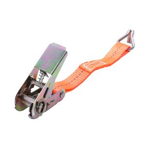25mm 1inch có thể thu vào Ratchet Tie dây đeo 1000kg phá vỡ sức mạnh polyester hàng hóa lashing vành đai đôi-j móc cam khóa cho xe tải - Product Image 4