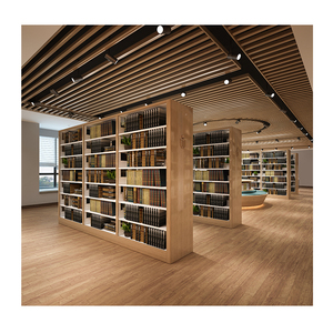 Estantería de biblioteca moderna personalizada Diseño de biblioteca Estantes de libros abiertos Estantería de biblioteca Estanterías de biblioteca - Product Image 1